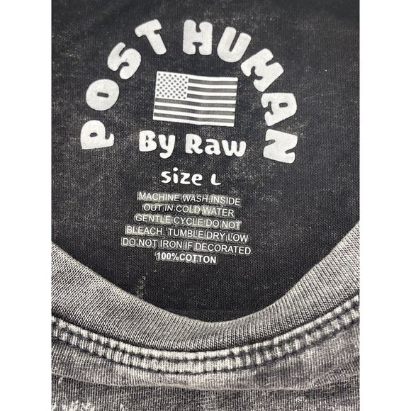 Post Human by Raw REAPERS T-Shirt Size Large Bold Color on Distressed Style - Picture 8 of 10